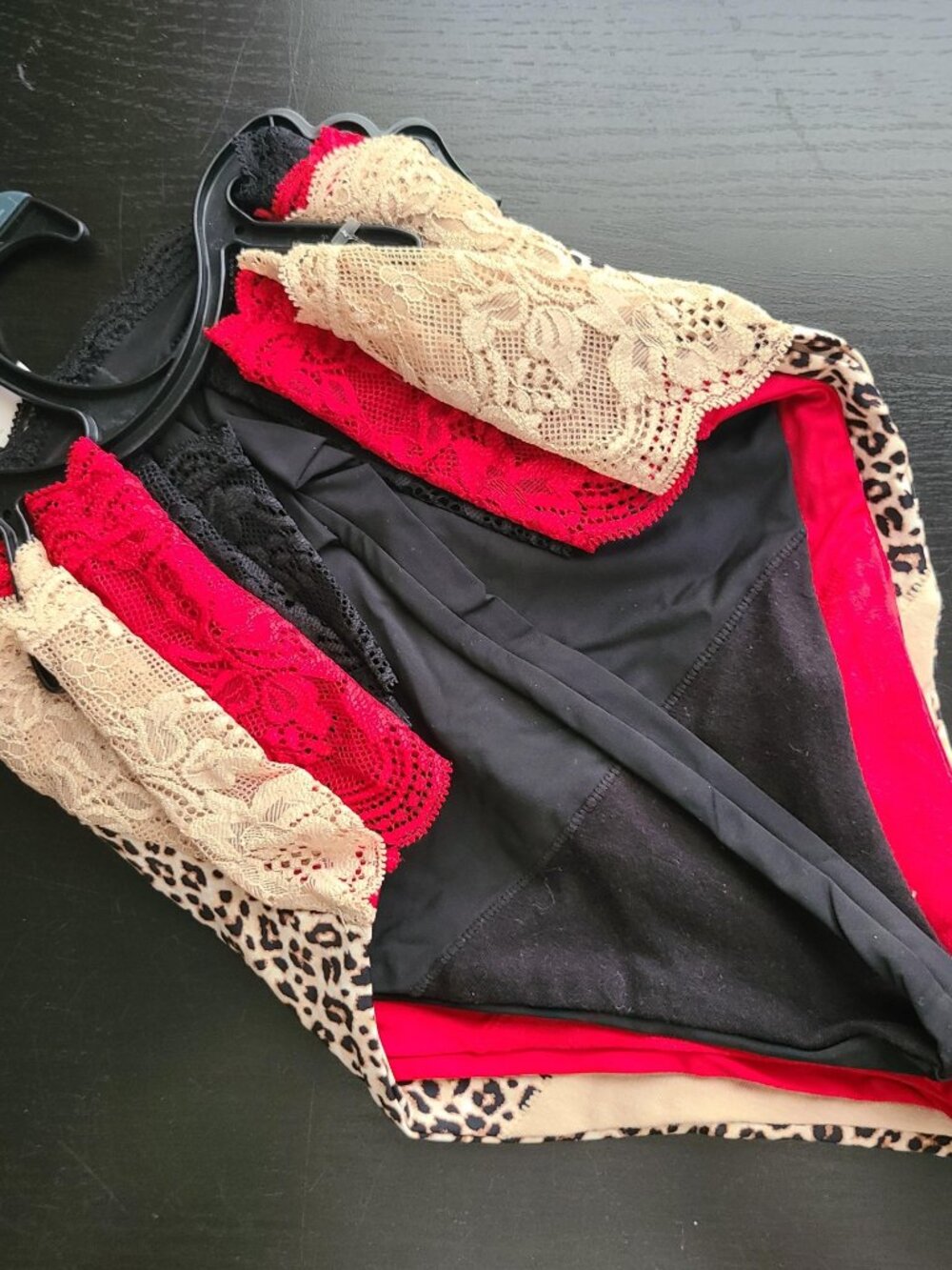 Joyspun Women's Microfiber and Lace Thong Panties 3-Pack Size XXXL (22)